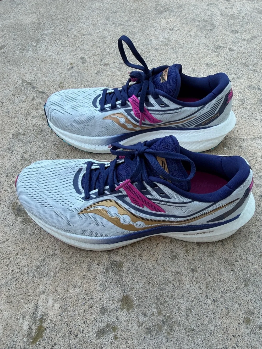 Saucony Women's Triumph 20 Prospect Glass Running Sneakers Size 9.5 - Picture 5 of 9